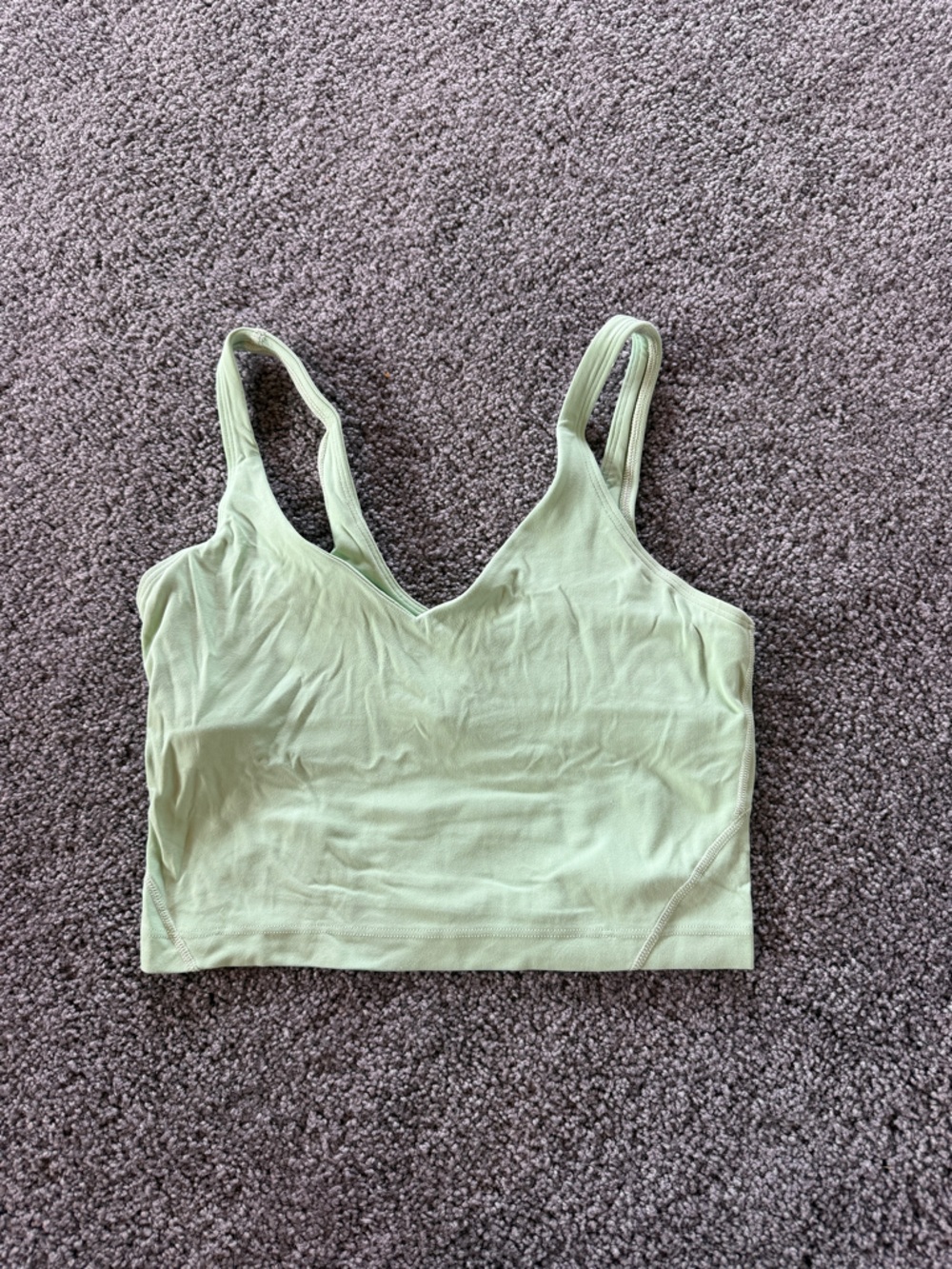 Lululemon cropped light green Align Tank Top